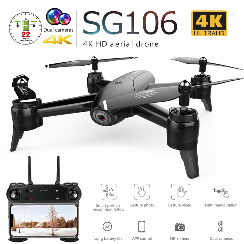 SG106   ī޶ 1080P 720P 4K  FPV ǽð     帧 RC Quadcopter ︮ ϱ
